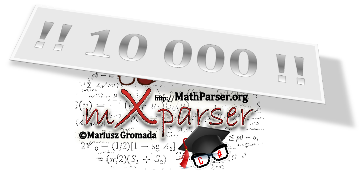 mXparser 10000 downloads!